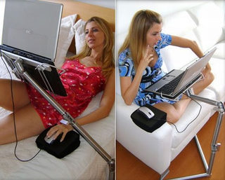 Illustration for article titled Nottable Laptop Stand Can Do It In Any Position